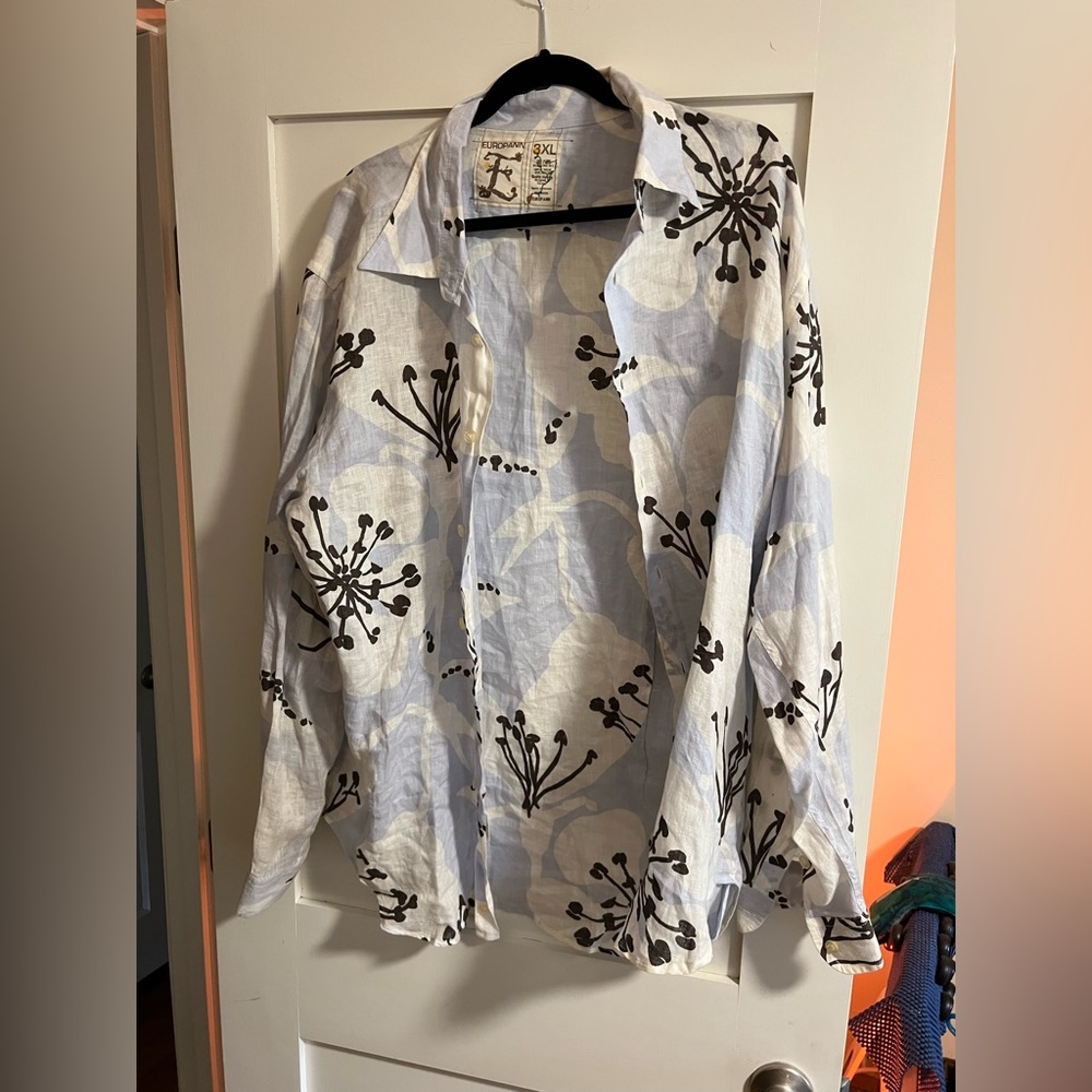 St. Barth Men’s  dress shirt.floral.